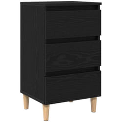 Cabinet de chevet Chêne noir 40 x 35 x 69 cm Bois d'ingénierie vidaXL