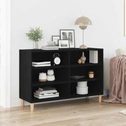 Buffet Chêne noir 103.5 x 35 x 70 cm Bois d'ingénierie Vidaxl