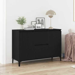 vidaXL Buffet Chêne noir 104 x 35 x 70 cm Bois dingénierie 862597