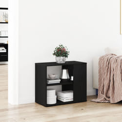 Vidaxl - Buffet Noir 60 x 30 x 50 cm Bois d'ingénierie