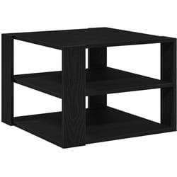 Table Basse Chêne noir 59,5 x 59,5 x 40 cm Bois d'ingénierie Vidaxl