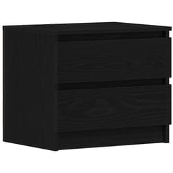Cabinet de chevet avec tiroir Chêne noir 50 x 40 x 43.5 cm vidaXL