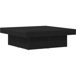 Table basse en chêne noir 90x90x28 cm en bois d'ingénierie Vidaxl
