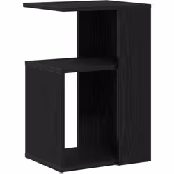 Cette table d'appoint rectangulaire en chêne noir allie style et praticité, la rendant indispensable dans votre espace de vie ...