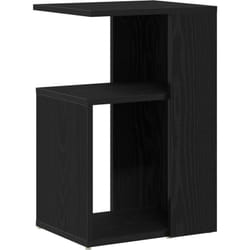 Table d'appoint en chêne noir 36x30x56 cm en bois d'ingénierie vidaXL