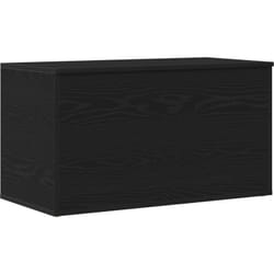 Vidaxl - Coffre de rangement Noir Chêne 84x42x46 cm en bois d'ingénierie