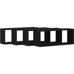 Set de 4 étagères murales - Chêne noir - 60x15x23 cm - Fabriqué en bois reconstitué vidaXL