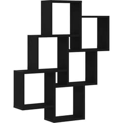 Vidaxl - tagère Murale Chêne noir 78 x 15 x 92 cm Bois d'ingénierie