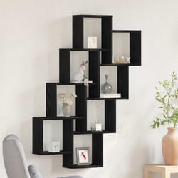 Vidaxl - tagère Murale Chêne noir 90 x 15 x 119.5 cm Bois d'ingénierie