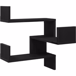 Cette étagère d'angle en chêne noir allie praticité et style, parfaite pour sublimer votre déco tout en maximisant votre espa ...