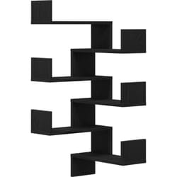 Tagères murales 2 pcs Chêne noir 40x40x49,5 cm Bois d'ingénierie Vidaxl