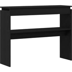 Vidaxl - Table console Chêne noir 80x30x102 cm en bois d'ingénierie