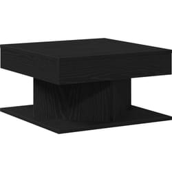 Table basse Noir Chêne 57x57x30 cm en bois d'ingénierie Vidaxl