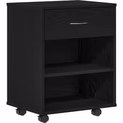 Ce meuble de rangement moderne en chêne noir allie style et praticité, améliorant tes options de stockage dans n'importe quel ...