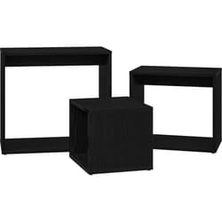 Vidaxl - Table Gigogne 3 pcs Chêne noir 55 x 30 x 50 cm