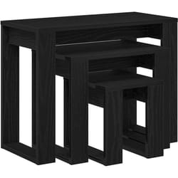 Vidaxl - Table Gigogne 3 pcs Chêne noir 61 x 28 x 47 cm