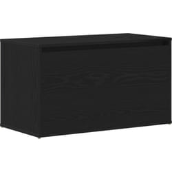 Banc Hall Noir Chêne 80x40x45 cm en bois d'ingénierie Vidaxl