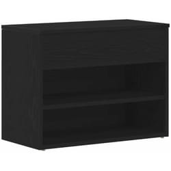 Vidaxl - Banc à chaussures Chêne noir 60 x 30 x 45 cm Bois d'ingénierie