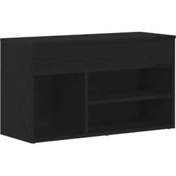Vidaxl - Banc à chaussures Chêne noir 60 x 30 x 45 cm Bois d'ingénierie