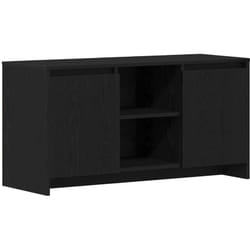 Vidaxl - Meuble tv Noir 102 x 37.5 x 52.5 cm Bois d'ingénierie
