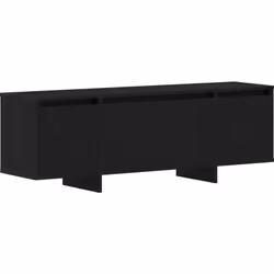 Ce meuble TV noir tendance est fait avec soin, combinant style moderne et utilisation pratique dans le salon contemporain. Gr ...