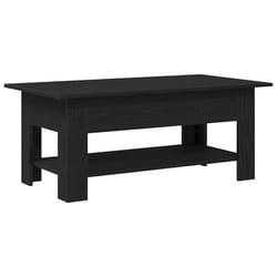Table Basse Chêne Noir 102 X 55 X 42 Cm Bois D'Ingénierie Vidaxl