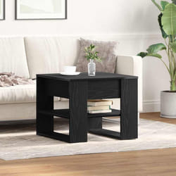 Table basse Chêne noir 55,5 x 55 x 45 cm Bois d'ingénierie Vidaxl
