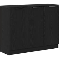Vidaxl - Buffet Noir Chêne 90,5x30x70 cm Bois d'ingénierie