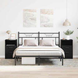 Cabinet De Chevet Avec Tiroir 2 Pcs Chêne Noir 40 X 35 X 65 Cm Vidaxl