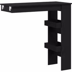 Cette table de bar moderne en chêne noir a un look sympa qui s'intègre bien dans n'importe quelle cuisine ou salle à manger.  ...