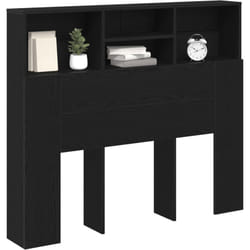 Tête de lit Cabinet Chêne Noir 120x19x103,5 cm Bois d'ingénierie Vidaxl