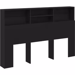 Ce cabinet de tête de lit en chêne noir moderne est un meuble stylé et pratique pour ta chambre. Il propose des designs simpl ...