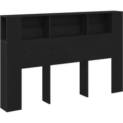 Tête de lit en chêne noir - 160x19x104,5 cm en bois d'ingénierie Vidaxl
