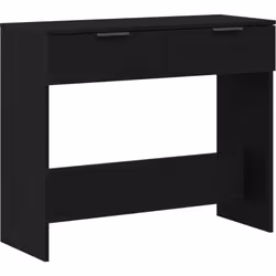 Cette table d'accent moderne a une belle finition en chêne noir qui s'accorde avec divers styles, tout en étant super pratiqu ...
