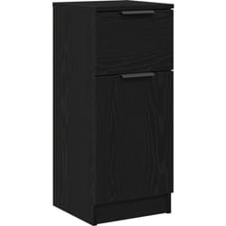Vidaxl - Buffet Chêne Noir 30x30x70 cm Bois d'ingénierie