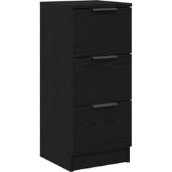 Vidaxl - Buffet en chêne noir 30x30x70 cm en bois d'ingénierie
