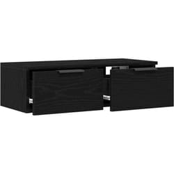 Vidaxl - Meuble mural Chêne noir 68 x 30 x 20 cm Bois d'ingénierie