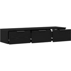 Armoire murale en chêne noir 102x30x20 cm en bois d'ingénierie Vidaxl
