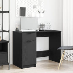Vidaxl - Bureau en chêne noir - 100x50x75 cm - Fabriqué en bois d'ingénierie