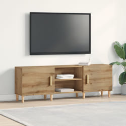 Meuble tv en Chêne Artisan - 150x30x50 cm - Fabriqué en Bois Aggloméré Vidaxl