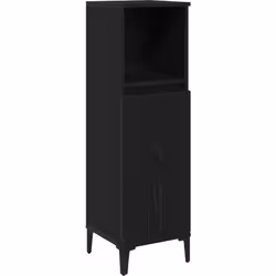 Ce cabinet de coiffeuse en chêne noir combine style et praticité, parfait pour tous dans une salle de bain. Avec sa finition  ...