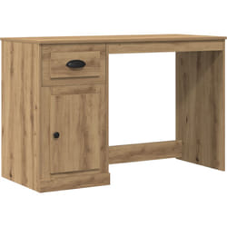 Vidaxl - Bureau avec rangement Chêne Artisan 50x115x75 cm Bois d'ingénierie