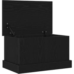 Boîte de Rangement Chêne noir 50 x 30 x 28 cm Bois d'ingénierie Vidaxl