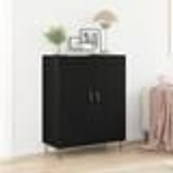 Buffet Bas - vidaXL - Chêne Noir - 2 Portes - Design Moderne - Finition Mate