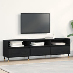 Vidaxl - Meuble tv Chêne Noir 150x30x44,5 cm Bois reconstitué
