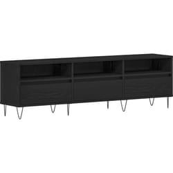 Vidaxl - Meuble tv Chêne noir 150 x 30 x 44.5 cm Bois d'ingénierie