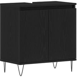 Vidaxl - Cabinet de Lavabo Chêne noir 58 x 33 x 60 cm Bois d'ingénierie