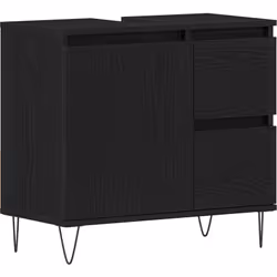 Cette unité de rangement en chêne noir est à la fois chic et pratique pour garder tes essentiels en ordre. Avec son design ép ...
