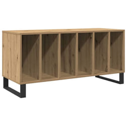 Vidaxl - Meuble à vinyles avec étagère chêne artisanal 100 x 38 x 48 cm