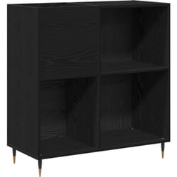 Meuble de rangement Noir Chêne 84,5x38x89 cm Bois d'ingénierie Vidaxl